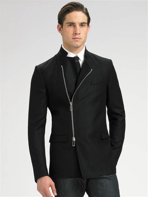 dior black blazer viscose nylon men|black dior jacket.